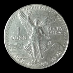 RARA - 1 Onza de Plata .999 Libertad - 1988 Mexico ( Limpiada)