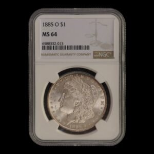 EE. UU. – 1 Dólar ‘Morgan’ – 1885 “O” – New Orleans Mint –Plata  (.900) – NGC MS64
