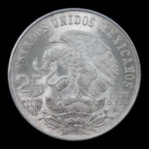 Alternative view of México – 25 Pesos de Plata ‘Juegos Olímpicos’ – 1968 – 22,50 g (.720)