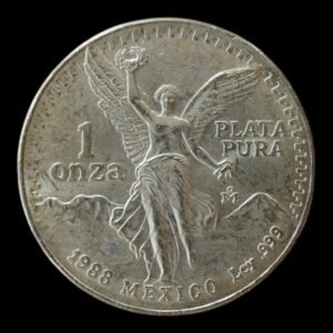 RARA - 1 Onza de Plata .999 Libertad - 1988 Mexico