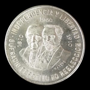 México – 10 Pesos de Plata – 1960 – ‘Independencia y Libertad’ – 28,88 g (.900)