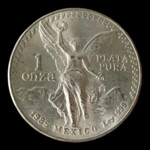 Moneda 1 Onza de Plata .999 Libertad - Mexico 1985