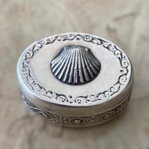 Bonita caja Pastillero de Plata