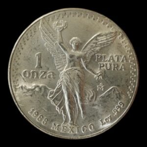 RARA - 1 Onza de Plata .999 Libertad - 1988 Mexico