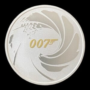 Moneda 1 Onza de Plata .999 James Bond 007  - Tuvalu 2021