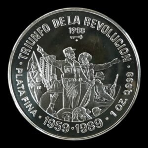 10 Pesos 1988 - República de Cuba - “Triunfo de la Revolución“ - 1 Onza Plata .999
