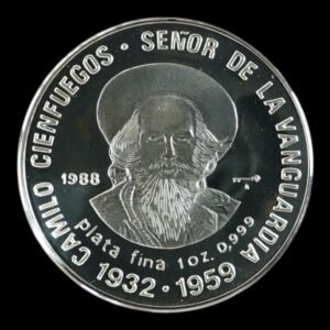 10 Pesos 1988 - República de Cuba - “Camilo Cienfuegos Señor de la Vanguardia “ - 1 Onza Plata .999