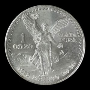 Moneda 1 onza de Plata .999 Libertad Mexico - 1990