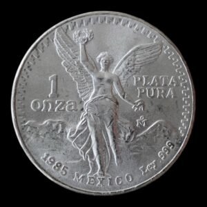 Moneda 1 Onza de Plata .999 Libertad - Mexico 1985