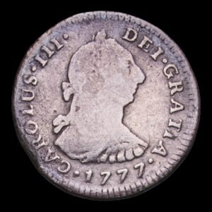 Carlos III - 1 Real 1777 Peru - Lima Mint 3.15 gr.