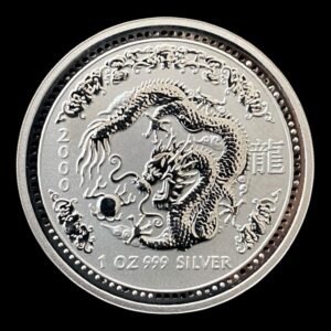 1 Onza de Plata Año del Dragon 2000 - Serie Lunar I