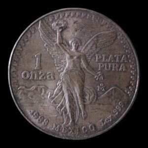 México – 1 Onza de Plata .999 ‘Libertad’ – 1988 (Rara, con Pátina)
