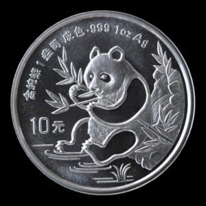 Panda 1991 – Moneda 10 Yuan China – 1 Onza de Plata .999