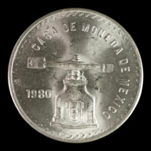 Moneda 1 Onza de Plata .999 "Balanza y Prensa" – Mexico 1980
