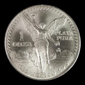 Moneda 1 onza de Plata .999 Libertad Mexico - 1990