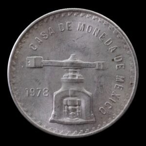 México – 1 Onza de Plata .925 ‘Balanza y Prensa’ – 1978 – RARA