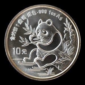 Panda 1991 – Moneda 10 Yuan China – 1 Onza de Plata .999