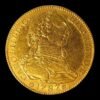 España – 4 Escudos de Oro – 1787 Madrid D.V. – Carlos III – 13,51 gr. ( MBC-)