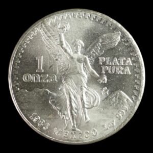 Moneda Libertad 1 Onza de Plata .999 - Mexico 1983