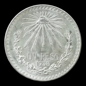 Mexico - 1$ Un Peso Resplandor 1938 - 16,65 Gr. de Plata