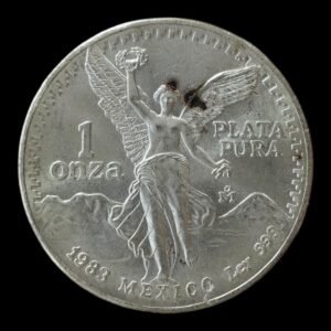Moneda Libertad 1 Onza de Plata .999 - Mexico 1983