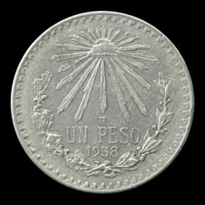 Mexico - 1$ Un Peso Resplandor 1938 - 16,55  Gr. de Plata