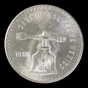 México – 1 Onza de Plata .999 – 1980 – Balanza y Prensa