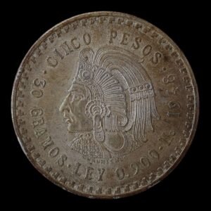 México – 5 Pesos de Plata ‘Cuauhtémoc’ – 1948 – 30 g (.900)