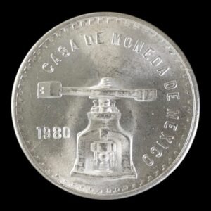México – 1 Onza de Plata .999 – 1980 – Balanza y Prensa