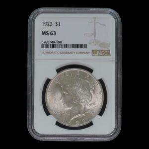 USA – Moneda 1 Dollar de Plata “Peace Dollar” – 1923 – NGC MS 63