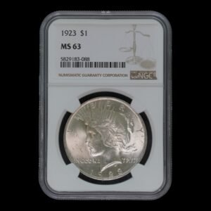 USA – Moneda 1 Dollar de Plata “Peace Dollar” – 1923 – NGC MS 63