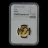 Panda 2022 – Moneda 100 Yuan China – 8 g Oro .999 (40º Aniversario Panda) NGC MS70