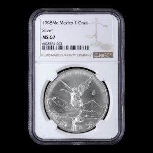 México – 1 Onza de Plata .999 ‘Libertad’ – 1998 - NGC MS67