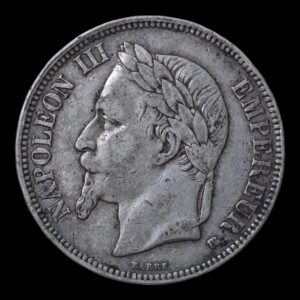 Francia – 5 Francs ‘Napoleón III’ – 1868 BB – Plata .900 – 24,86 g