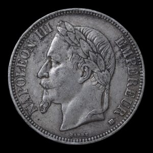 Francia – 5 Francs ‘Napoleón III’ – 1868 BB – Plata .900 – 24,79 g