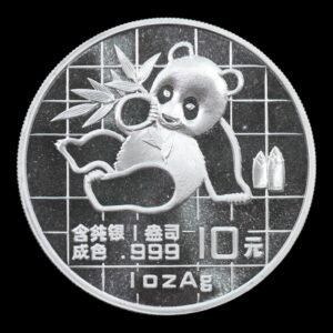 Panda 1989 – Moneda 10 Yuan China – 1 Onza de Plata .999