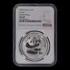 Panda 2000 – Moneda 10 Yuan China – 1 Onza de Plata .999 – NGC MS69 (Frosted Ring) ( Pequeñas manchas)