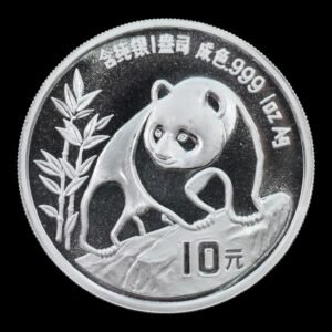 Panda 1990 – Moneda 10 Yuan China – 1 Onza de Plata .999