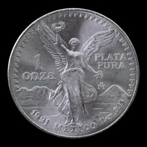 México – 1 Onza de Plata Pura .999 ‘Libertad’ – 1991