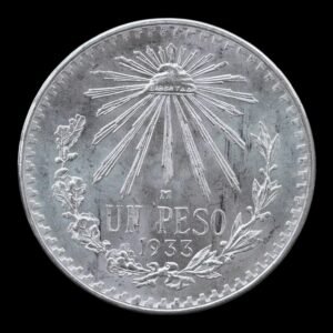 México – Moneda 1 Peso de Plata – 1933 – 16,65 g (.720) – Sin Circular