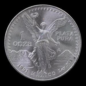 México – 1 Onza de Plata Pura .999 ‘Libertad’ – 1991