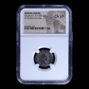 Imperio Romano – Denario Caludius II (268 a 270 d.C.) en  – NGC Ch VF