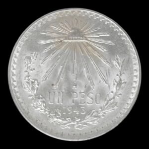 México – Moneda 1 Peso de Plata – 1943 – 16,65 g (.720) – Sin Circular