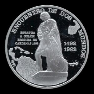 Cuba – Moneda 10 Pesos ‘Cristóbal Colón – Encuentro entre Dos Mundos’ – 1991 – 27 g de Plata .925