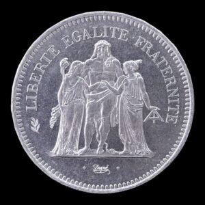Francia – Moneda 50 Francos de Plata ‘Hércules’ – 1977 – 30 g de Plata .900
