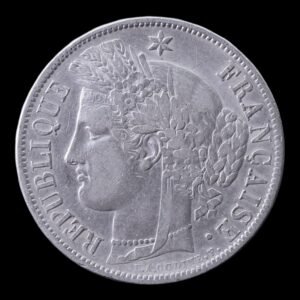 Francia – Moneda 5 Francos ‘Ceres’ – Segunda República – 1851 “A” – 24,80 Gr. de Plata .900