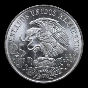 Alternative view of Mexico 1968 - 25 Pesos (Juegos Olímpicos ) 22.5 Gr. de Plata (.720)