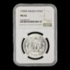 México – 1 Peso “Resplandor” – 1938 – 16,55 g de Plata (.720) – NGC MS 62