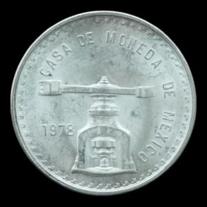 México – 1 Onza de Plata .925 ‘Balanza y Prensa’ – 1978 – RARA