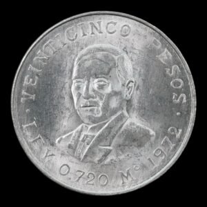 México – 25 Pesos de Plata .720 “Benito Juárez” – 22,5 g – 1972